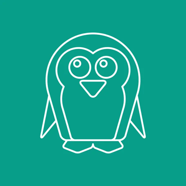 Esboço do ícone do pinguim —  Vetores de Stock
