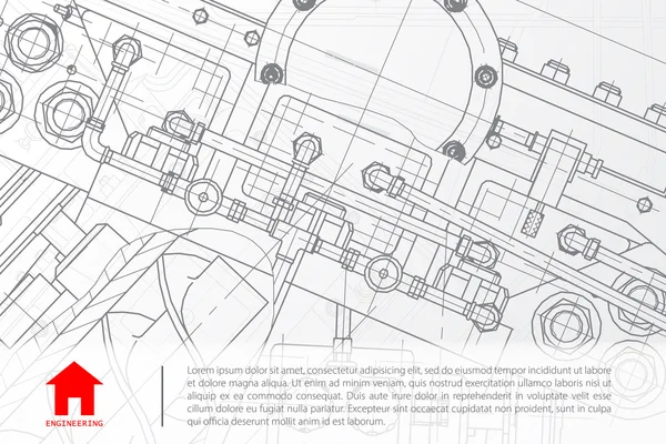 Teknik mimar arka plan — Stok Vektör