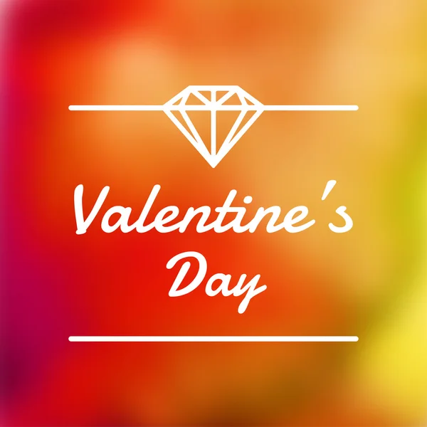 Tarjeta de felicitación del día de San Valentín — Vector de stock