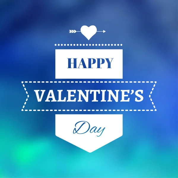 Tarjeta de felicitación del día de San Valentín — Vector de stock