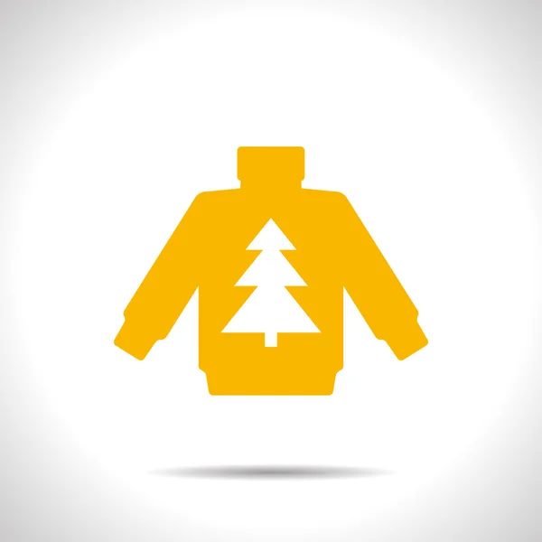 Karácsonyi pulóver ikon — Stock Vector