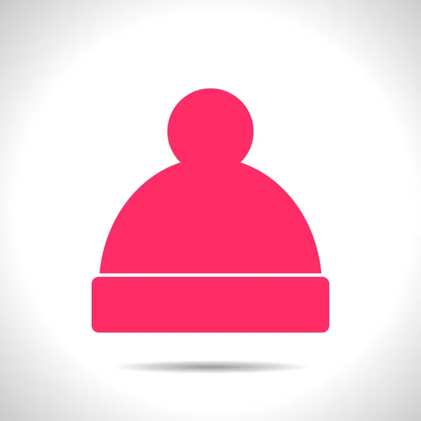 Chapeau d'hiver icône — Image vectorielle