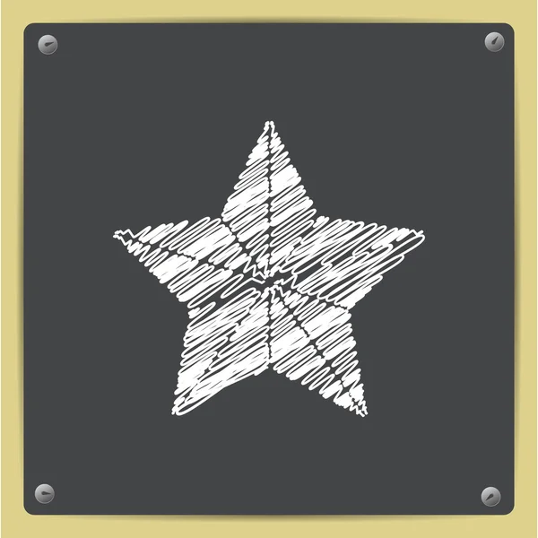 Karácsonyi csillag ikon — Stock Vector