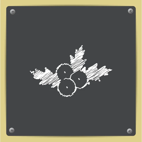 Ikone der Stechpalme — Stockvektor