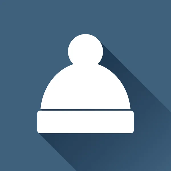Chapeau d'hiver icône — Image vectorielle