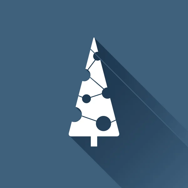 Χριστουγεννιάτικο δέντρο εικονίδιο — Διανυσματικό Αρχείο