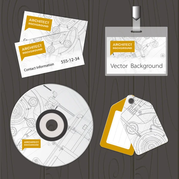 Conjunto de plantillas de identidad corporativa — Vector de stock