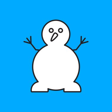 Yılbaşı kardan adam simgesi