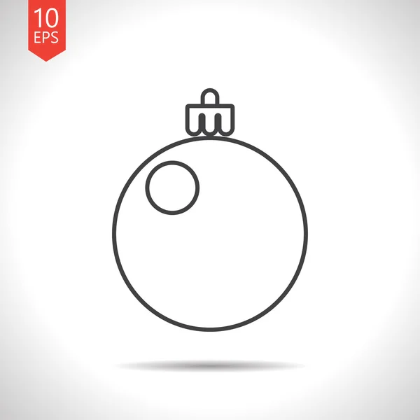 Christmas ball ikonen — Stock vektor