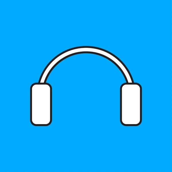 Winter headphones icon — Stock Vector