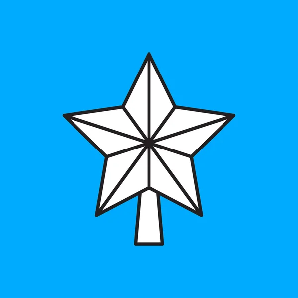 Christmas star icon — Stock Vector