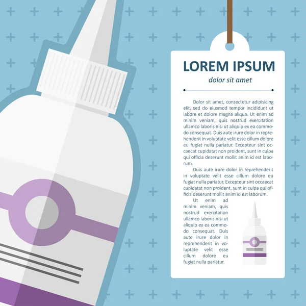 Nasal spray bottle. — Stock Illustration Nasal spray bottle. Vector Graphics