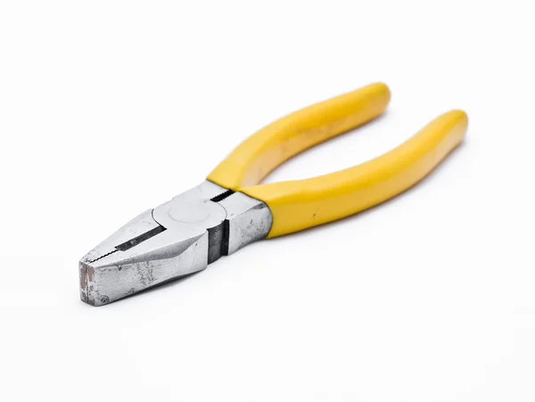 Old pliers on white — Stock Photo, Image