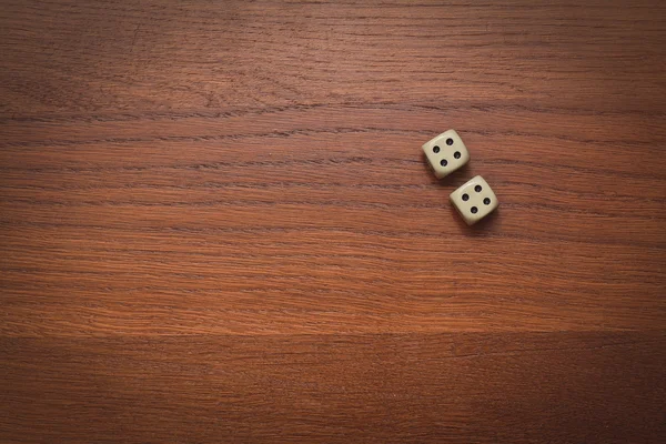Two dice number double 4 — Stock Photo, Image