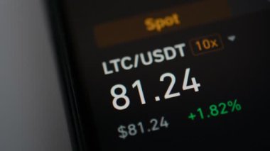 Kripto para birimi Litecoin geçerli fiyat