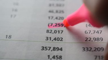 Pembe keçeli kalem ve mali rapor