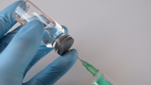 对居民进行结肠病毒疫苗接种 — 图库视频影像