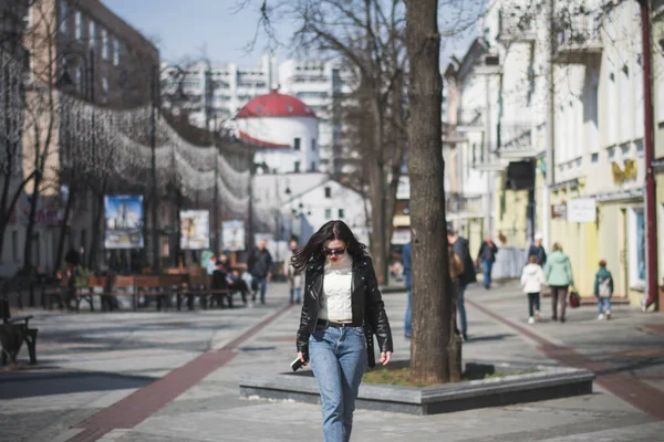 Estilo Vida Aire Libre Retrato Niña Bonita — Foto de Stock