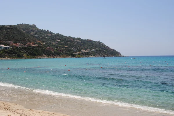 Blue sea with beach — Stock Photo, Image