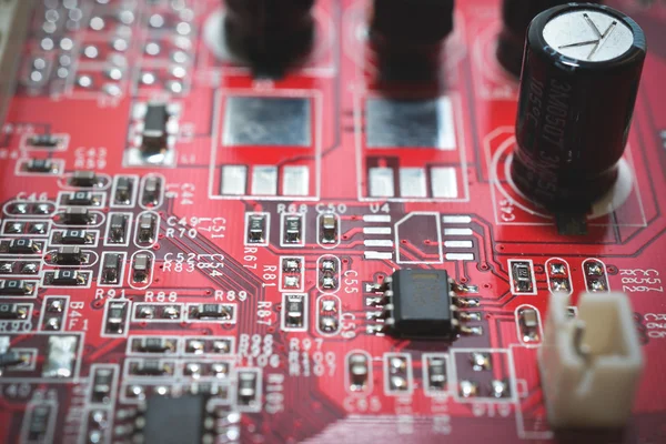 Motherboard Microchip — Stock Photo, Image