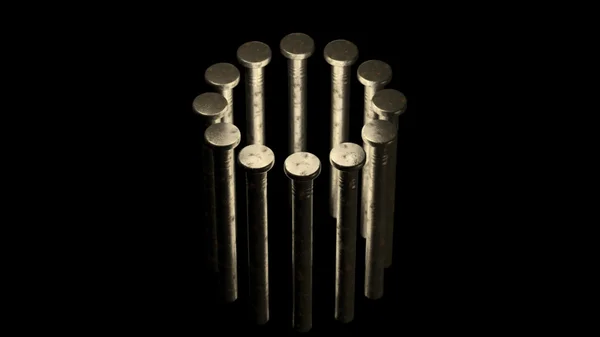 Büyük patronlar toplantı, sinematik aydınlatma. 3D render toplantı codeciding