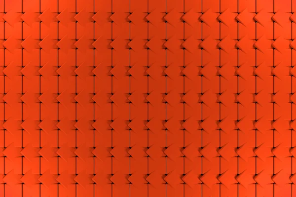 타일 오렌지 추상 큐브 배경 막입니다. 고품질 3d 렌더링 기하학적 모양, 타일 벽으로. 크리에이 티브 인테리어 방 벽. — 스톡 사진