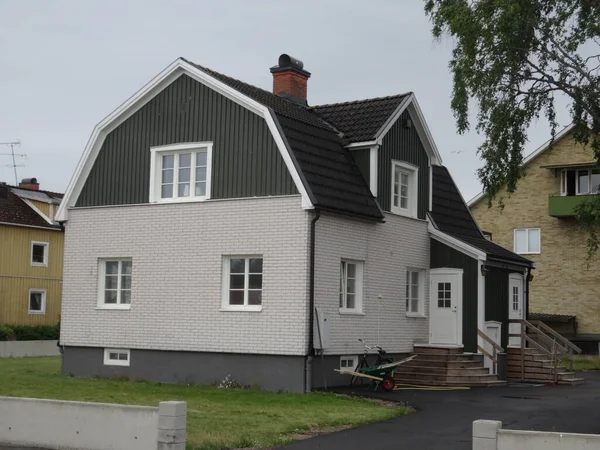 Сірий Будинок Шведському Селі — стокове фото