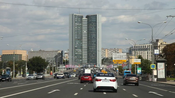 Moscow Russia 2020 Kutuzovsky Prospect Traffic View Road Center Novoarbatsky — 스톡 사진