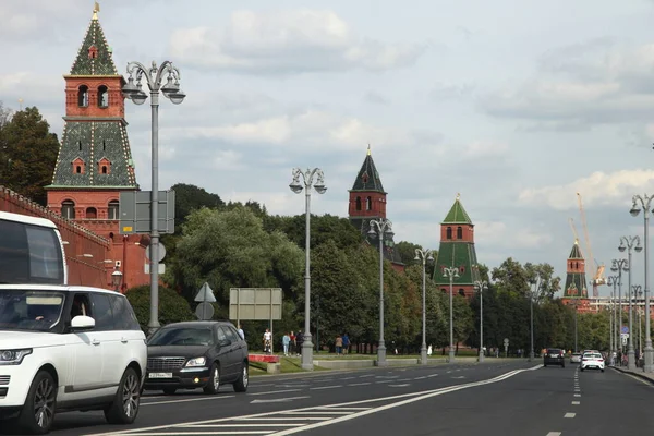 Москва Россия 2020 Архитектура Центра Города Вид Набережной Кремля Кремлевские — стоковое фото