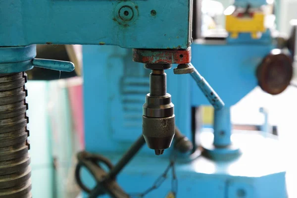 Oud Sovjet Boormachine Gereedschap Industriële Metalen Werkschool — Stockfoto