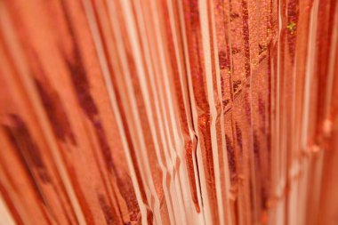 Bulanık, parlak, kaotik çizgiler perspektifte, şenlikli bir arkaplan için soyut doku.