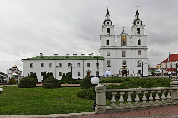 Białoruś Mińsk 2021 Katedra Zstąpienia Ducha Świętego Letni Dzień Piękny — Zdjęcie stockowe
