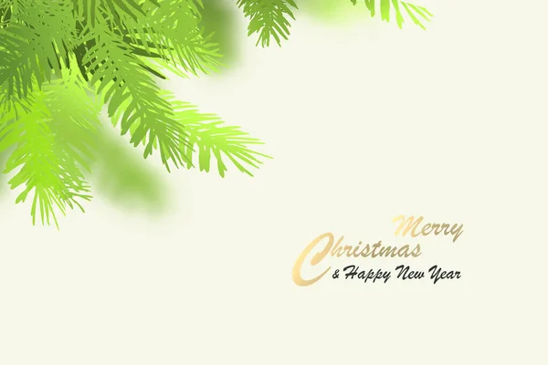 Fondo Vacaciones Navidad Banner Minimalista Navidad Con Ramas Navidad Árbol — Foto de Stock