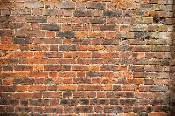 Alte Rote Backsteinmauer Horizontaler Hintergrund Red Grunge Antike Backsteinmauer Des — Stockfoto