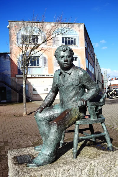 Estátua de Dylan Thomas — Fotografia de Stock