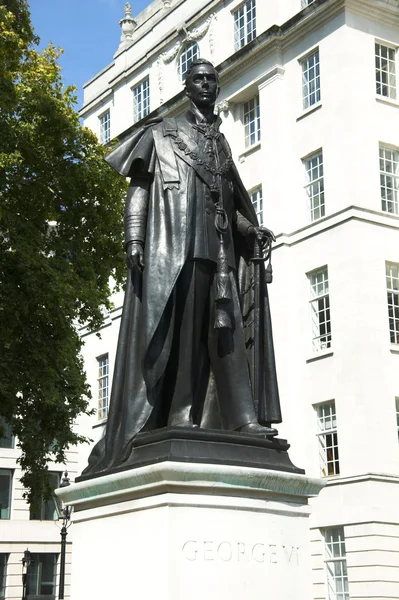 Estátua do Rei George Vi — Fotografia de Stock