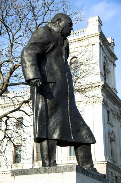 Estátua de Winston Churchill — Fotografia de Stock