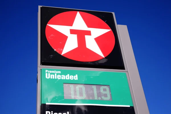 Texaco benzinepomp teken — Stockfoto