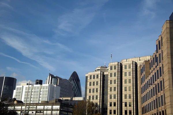 Stadsgezicht van de financiële wijk van de City of London — Stockfoto