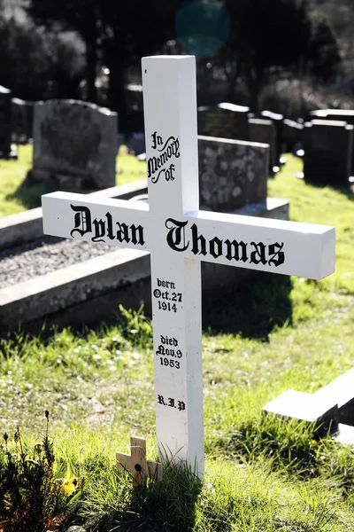 Túmulo de Dylan Thomas — Fotografia de Stock