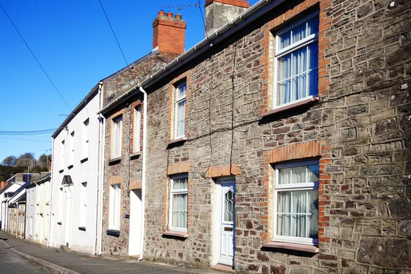 Old fashioned terraced houses — Stock Photo, Image