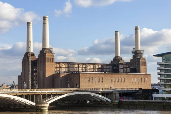 Battersea Power Station Londres Angleterre Royaume Uni Bâtiment Charbon Construit — Photo