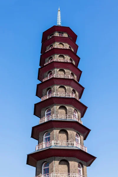 Wielka Pagoda Kew Gardens Londynie Anglia Która Została Wzniesiona 1762 — Zdjęcie stockowe