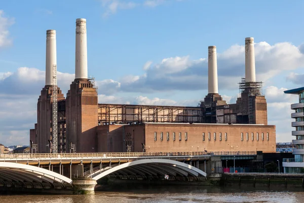 Battersea Power Station Londres Angleterre Royaume Uni Bâtiment Charbon Construit — Photo