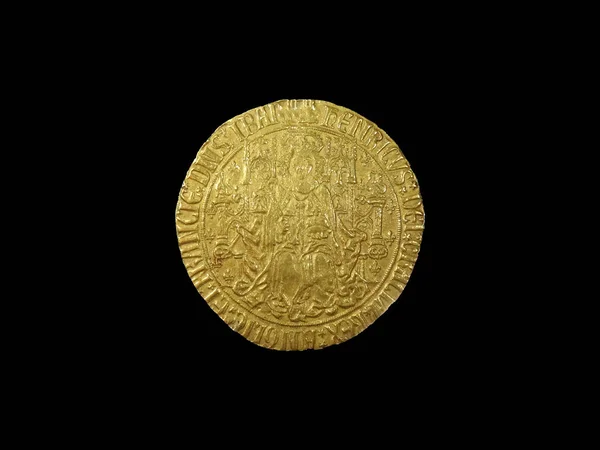 King Henry Vii Gold Sovereign Coin Először Kiadott 1489 Ben — Stock Fotó