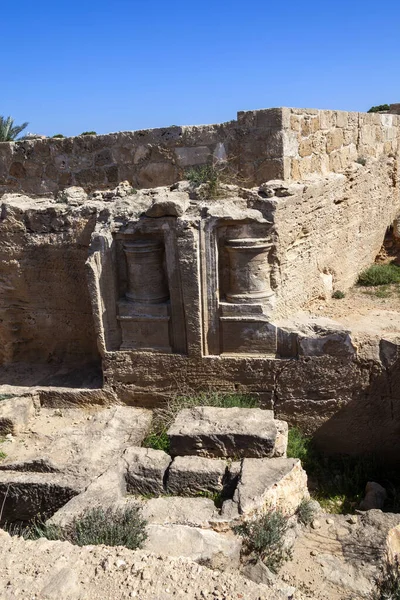 Tumbas Los Reyes Cerca Paphos Chipre Una Necrópolis Del Siglo —  Fotos de Stock