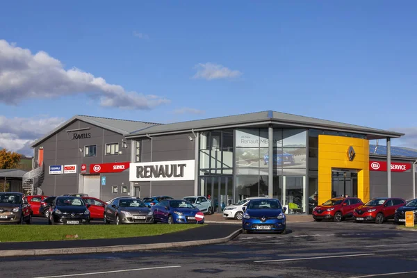 Kidwelly Gales Reino Unido Noviembre 2016 Renault Concesionario Salas Exposición — Foto de Stock