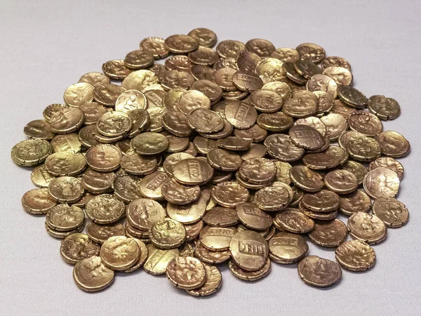 Eisenzeitliche Goldstatermünzen Aus Dem Alton Schatz Von Tincomarus Des Alten — Stockfoto