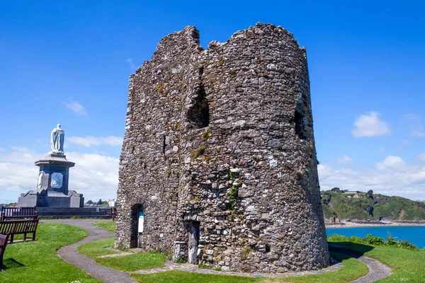Tenby Castle Nel Pembrokeshire Sud Del Galles Regno Unito Che — Foto Stock