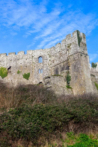 Castillo Manorbier Pembrokeshire Gales Del Sur Reino Unido Que Una — Foto de Stock